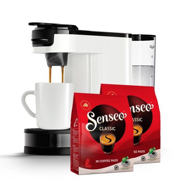 Senseo - Switch 3i1 Premium Kaffemaskine Start pakke - Star White