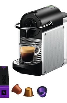 De'Longhi Nespresso Pixie EN124.S - kaffemaskine - 19 bar - sølv
