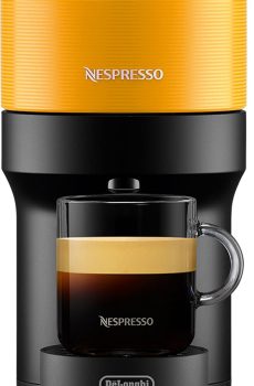 Nespresso Vertuo Pop kaffemaskine fra DeLonghi ENV90.Y (Mango Yellow)